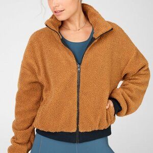 Fabletics Spencer Reversible Jacket, Sepia/black, medium